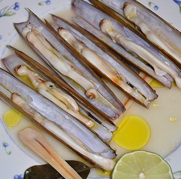 Recetas de navajas en microondas