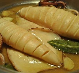 Receta de calamar en aceite