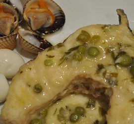 Receta tradicional de congrio en salsa verde