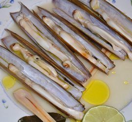 Recetas de navajas en microondas