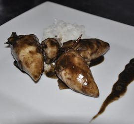 Receta de chipirones en su tinta rellenos